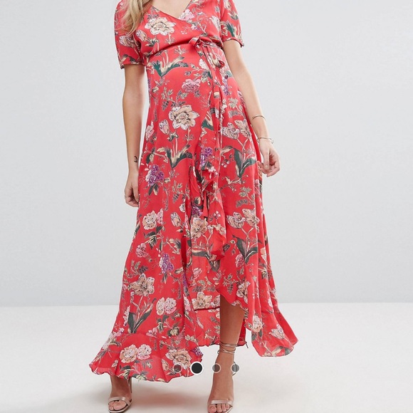 Asos Maternity Tea dress with ruffle detail - Picture 7 of 7